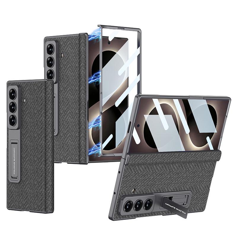 New Samsung Z Fold8 Ultra Leather Folding Phone Case—Stylish, Minimalist Hinge Protection. Douyin-Inspired Design.