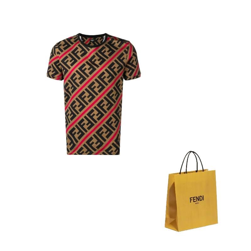 FENDI Ff Monogram Printed T shirt FY0894A7A8F13J8