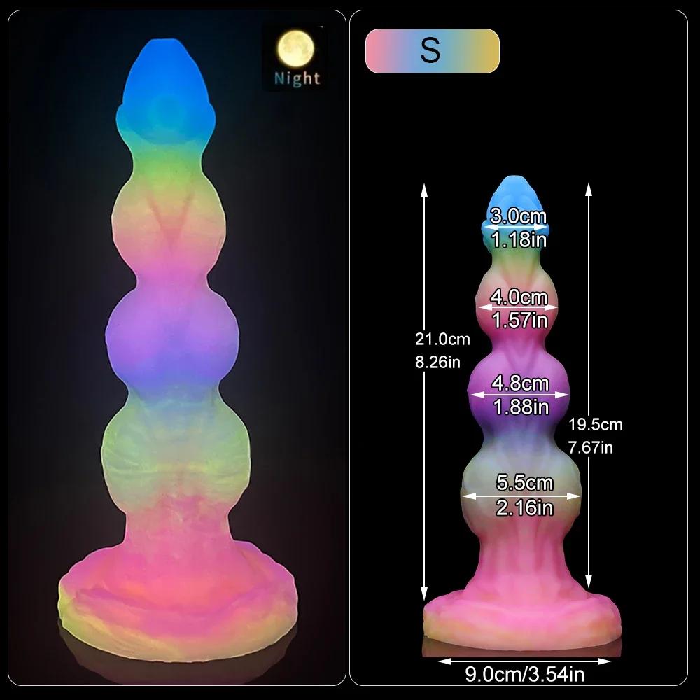3 Anal Beads Dog Knot Dildos for Women Men Sextoys 18+ Sexy Adult G-spot Masturbation/prostate Massage Butt Plug Animals Penis