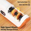 Electric Knife Sharpener,2026 New Automatic Kitchen Knife Sharpener with Safe Enclosed Sharpening Slots,Non-Slip Base,3-Speed 4-Stage System,(A3)
