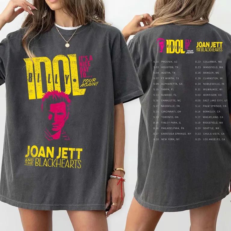 Концерт Билли Айдола 2025, Билли Айдол Это Хороший День, Чтобы Снова Отправиться в Тур 2025 Футболка Унисекс Футболка M