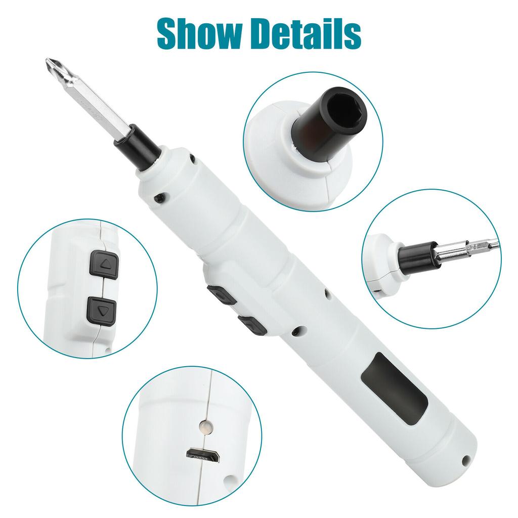 13 In 1 Electric Screwdriver Drill Kit Mini Multifunction Cordless Rechargeable Power Tool With Drill