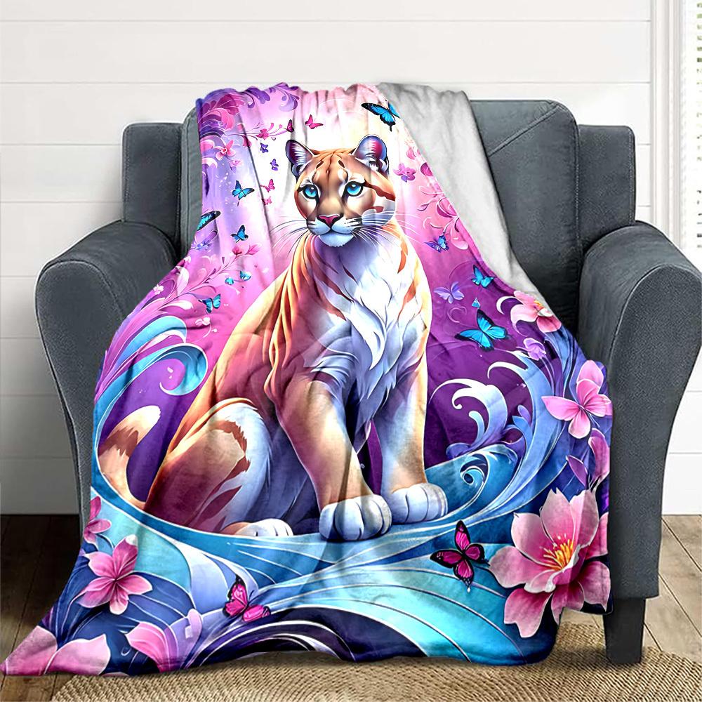 1 шт. Фантастическое Животное Арт Плед Легкий Фланелевый Плед Плед для Дивана, Кровати, Путешествий, Кемпинга, Гостиной, Офиса yy251015185 75x90cm