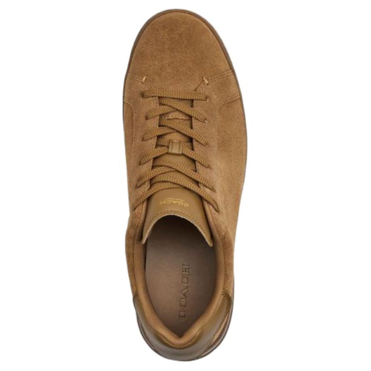 Coach Highline Round Toe Lace-Up Low-Top Sneakers Men sneakers Brown CCI50-CG0
