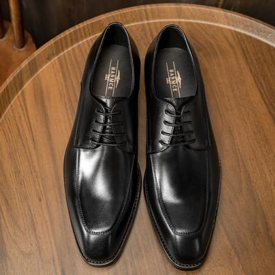 ] Eleganckie buty skórzane kwadratowy nosek męskie rozmiar 48