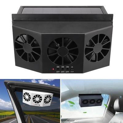Ventilateur de refroidissement d'été, ventilateur de radiateur, ventilateur de voiture à énergie solaire, économie d'énergie, ventilateur d'extraction de fenêtre de voiture, Circulation de l'air