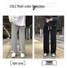 Men's Plus Size Corduroy Wide-Leg Pants, Loose Fit, Casual Streetwear for Spring & Autumn