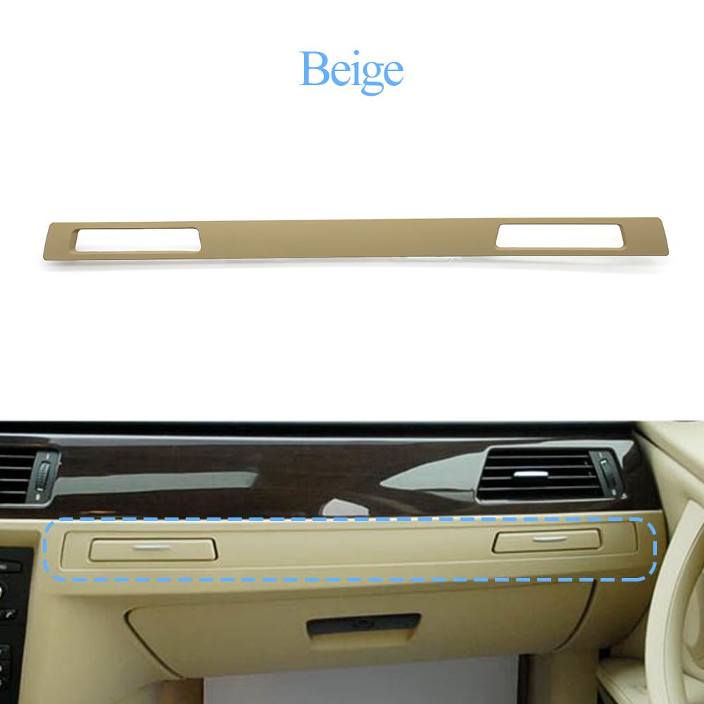 LHD Black Beige Dashboard Water Cup Holder Panel Decoration Cover Strip Trim For BMW 3 Series M3 E90 E91 E92 E93 320i 2005-2012