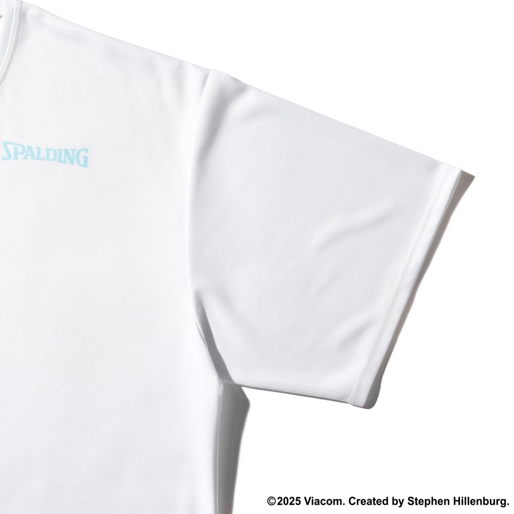 SPALDING SpongeBob SquarePants Dribble T-Shirt, White, Medium, SMT25045S