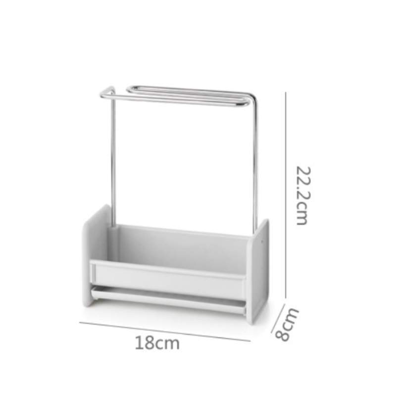 Kitchen Organizer With Removable Drainage Tray Stainless Steel For Countertop Storage