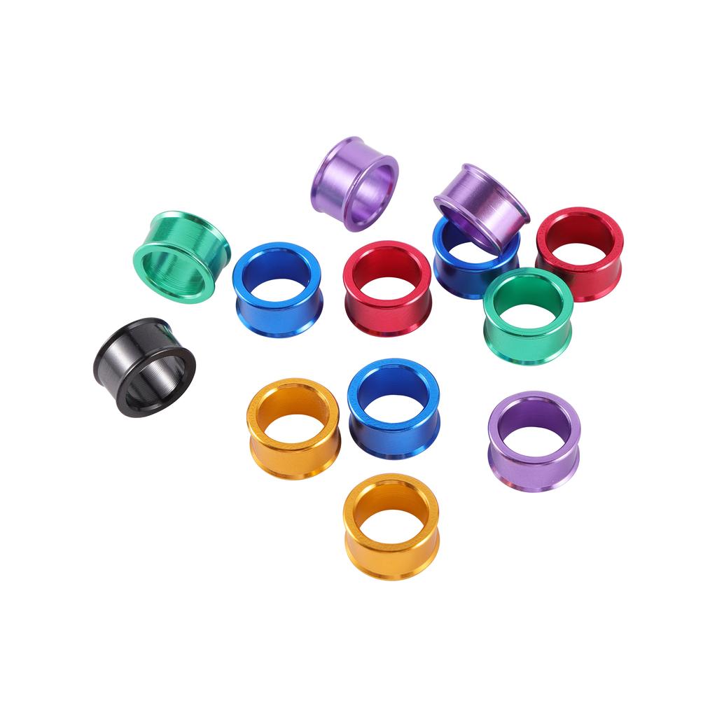 20 Peças 6 Cores Diâmetro Interno 8mm Altura 6mm Alumínio Enrolado Anel de Pé para Pombo Pássaro Ferramenta para Pássaro de Competição de Treinamento de Voo ao Ar Livre