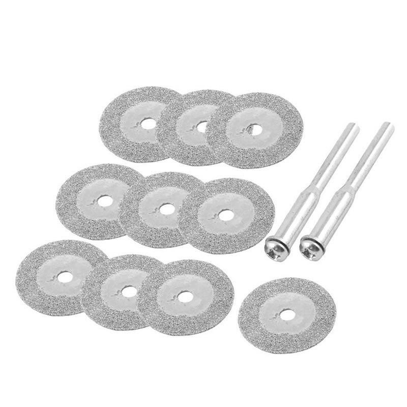 Hardened Diamond Grinding Discs 18mm 10pcs+2 Rods 18g 120 Hardness