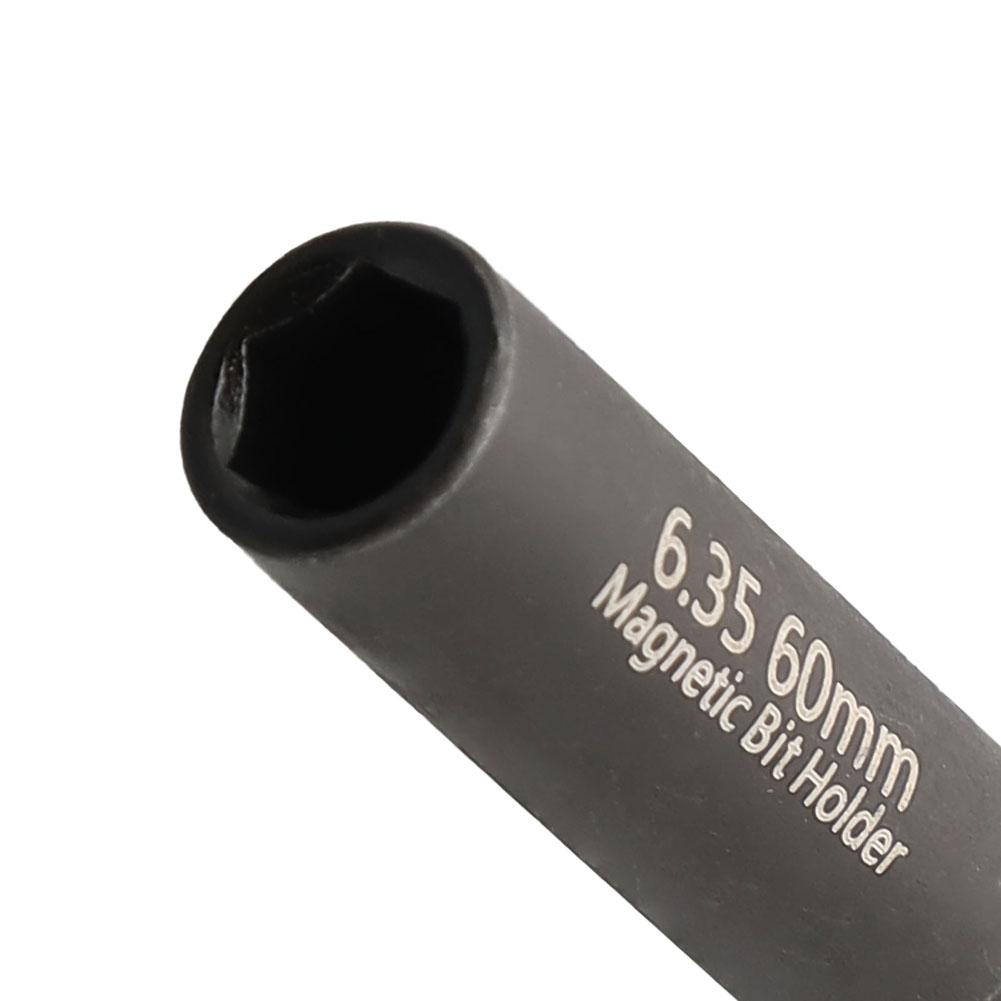 2/5Pcs 60mm Magnetic Screwdriver Extension Bit Holder Tips 1/4Inch Hexagon Shank Set Drill Bit Adapter Hand Tools Accessories