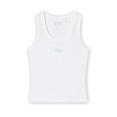 Heritage Series Knitted Vest Women Tops White F11W428118FWT