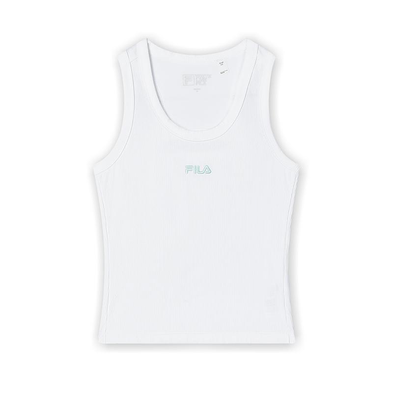 

FILA Heritage Series Knitted Vest Women tops White F11W428118FWT M