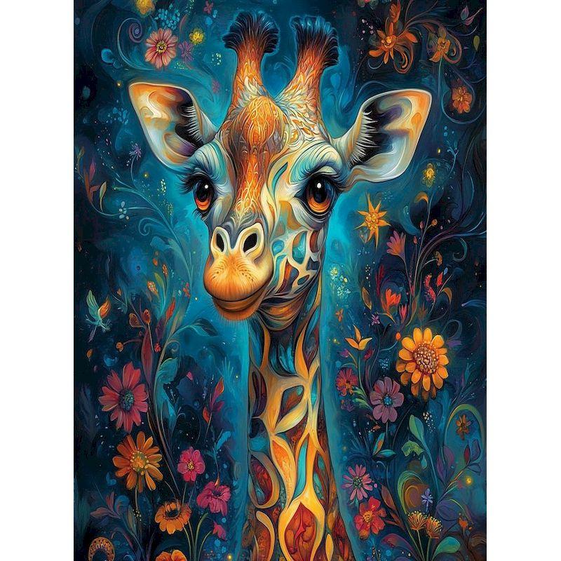 

5D DIY Алмазная картина Цветы Жираф Стразы Картина Мозаика Ремесла Алмазная вышивка Животное Новое поступление Подарок Full Round 20x30CM