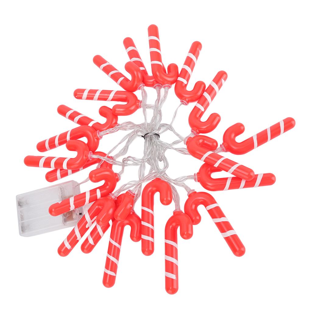 9.8ft 20LED Christmas Candy Cane String Lights J Shape LED String Lights for Room Decoration