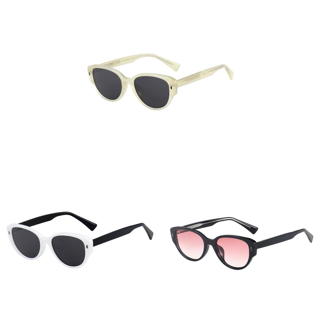 Oval Frame Women Design Sunglasses Street Style Uv Outdoor Sun Protection