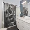 Funny Bigfoot Shower Curtain, Funny Shower Curtain of Bigfoot, Funny Bathtub Curtain
