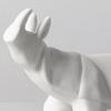Sculpture, White Statue, Ceramic , Animal Statues for Living Room, Bedroom, Office Deskp, Cabinets