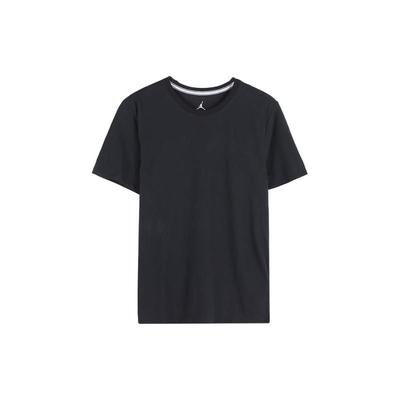 Dri-Fit Solid Color Quick-Drying Round Neck Casual Short Sleeve T-Shirt Men Tops Black 743037-010