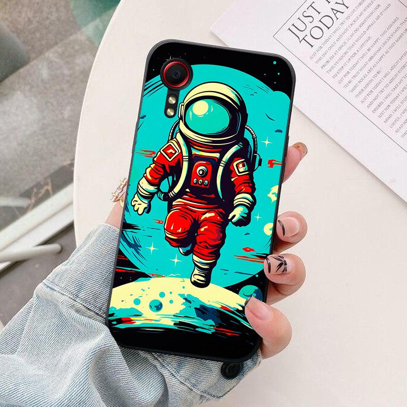 For Samsung Galaxy Xcover 5 EE Phone Case astronaut Silicone Camera Protection Back Cover For Samsung Xcover5 G525F 5EE Coque