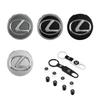 Lexus 62mm Wheel Center Caps: Dustproof Decorative Plastic Covers