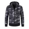 Coat Hooded Camouflage Warm Cardigan Zipper Men Jacket for Winter