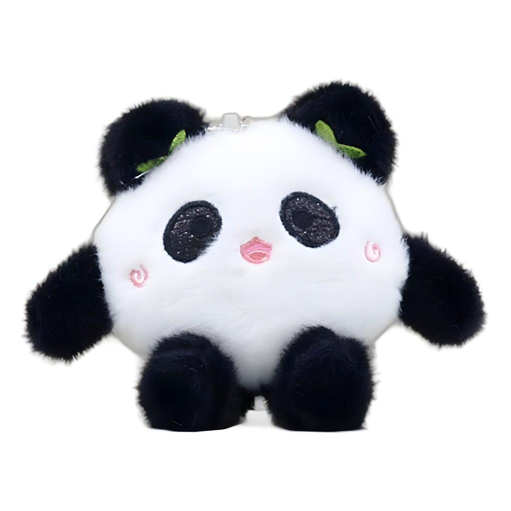 Charming Cute Giant Panda Plush Toy Keychain Ultra-soft Stuffed Animal 14cm