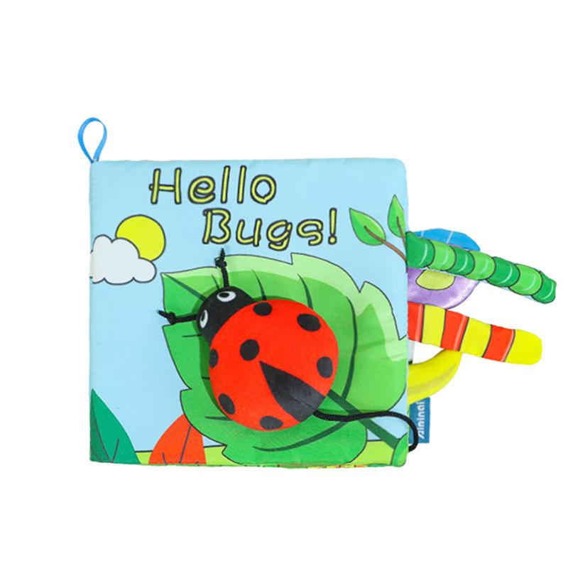 Baby Soft Books Toys Crinkle Cloth Book Marine Animal Tails For Infant Baby Early Development Interactive Stroller Soft Toys StyleA