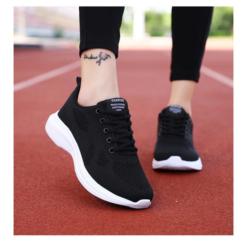 Autumn New Women's Shoes Breathable Fly Woven Mesh Running Shoes Casual Sports Shoes for Women