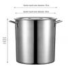 ZISIZ Commercial Stainless Steel Soup Pot