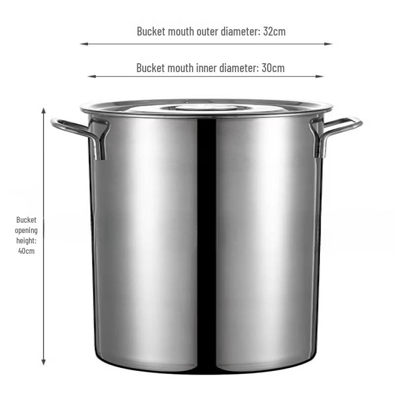ZISIZ Commercial Stainless Steel Soup Pot