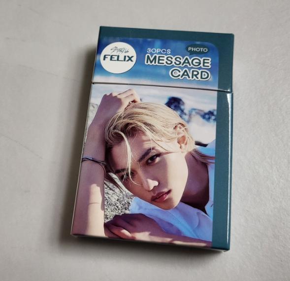 Stray Kids Hyunjin Felix Lee Know Photo Message Card Set 30pcs K-pop Goods