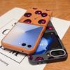 Z Flip 7 Case Retro Oil Painting Style Cherry Pattern Leather Texture Folding Fhone Cover For Samsung Galaxy Z Flip 7 6 5 4 Flip7 Flip6 Flip5
