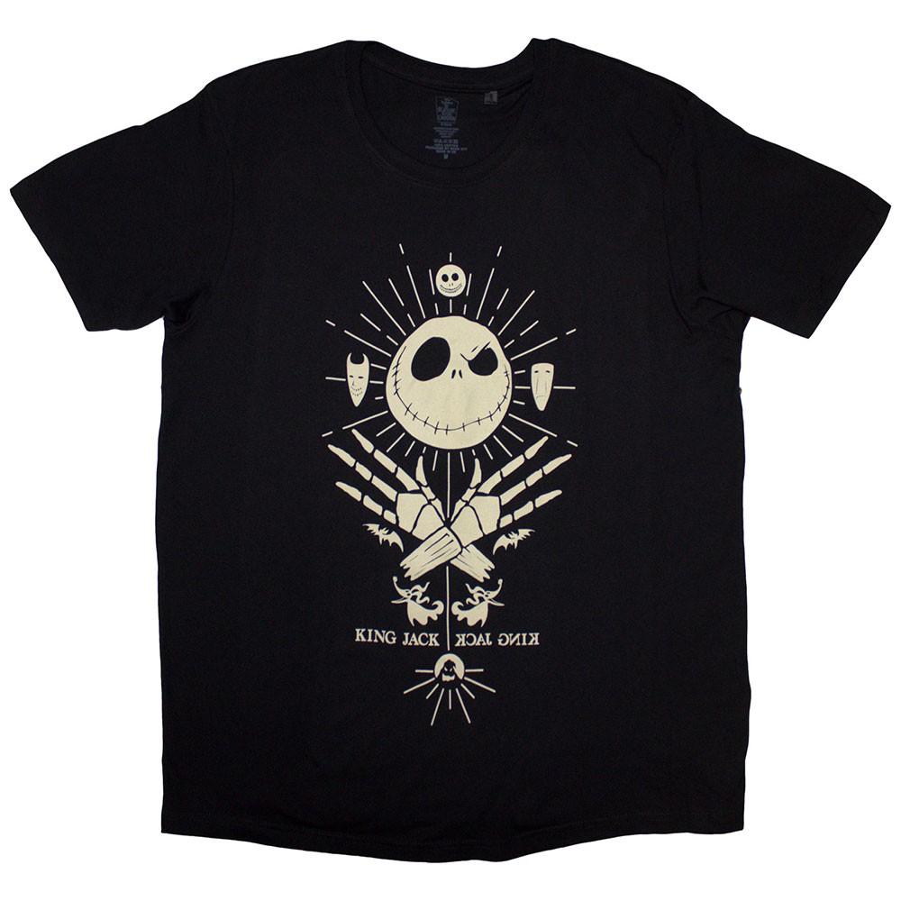 The Nightmare Before Christmas King Jack T-Shirt Black New XXL