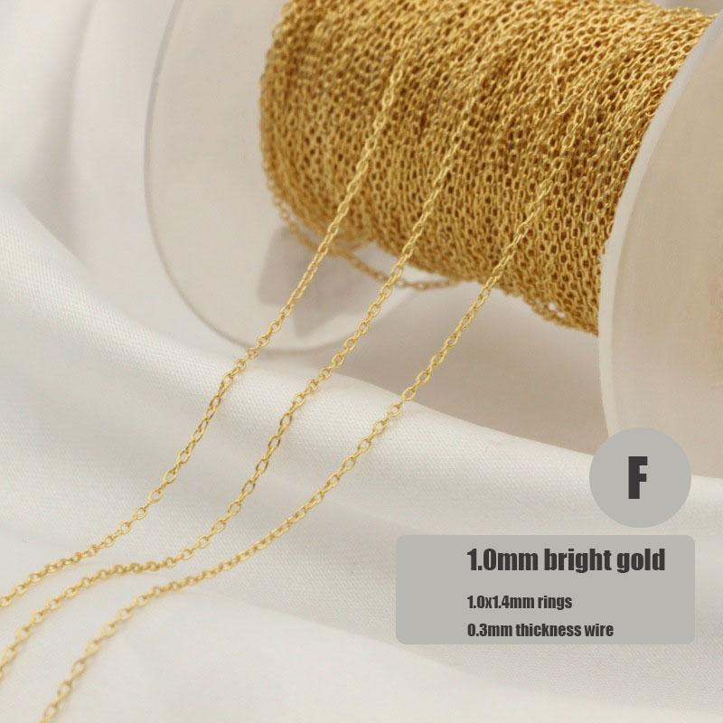 GC048 14K Gold Filled Chain Bulk for Necklace Bracelet Jewelry Making