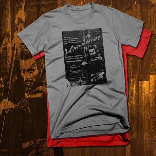 Vintage Samurai T-shirt japanese Warrior Class Retro Bushido Ronins Hattori tee L