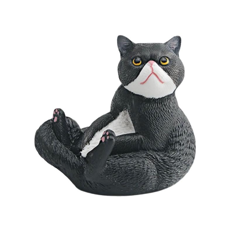 

Realistic Cats Model Desktop Decors Decorative PVC Miniature Animal Sculpture For Bookshelves Car Interior Ornament