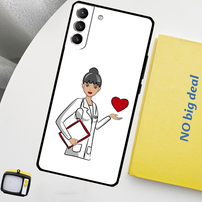 Nurse Medical Health Heart Phone Case For Samsung Galaxy S26 S25 S24 Ultra S20 S21 S22 S23 Plus S10 S24 FE S25 FE Cover