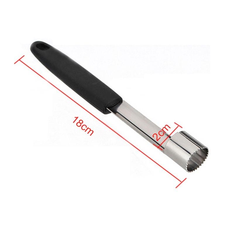 1pc Fruit Corer Kitchen Tool, Stainless Steel Fruit Core Remover Easy Coring Handle Kitchen Accessory Handheld Food Prep Tool