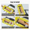 Door Hinges Jig Installation Set for Professional Mortise Cutting On Door Ranging 3" To 5" With Sturdy Rubber Frame