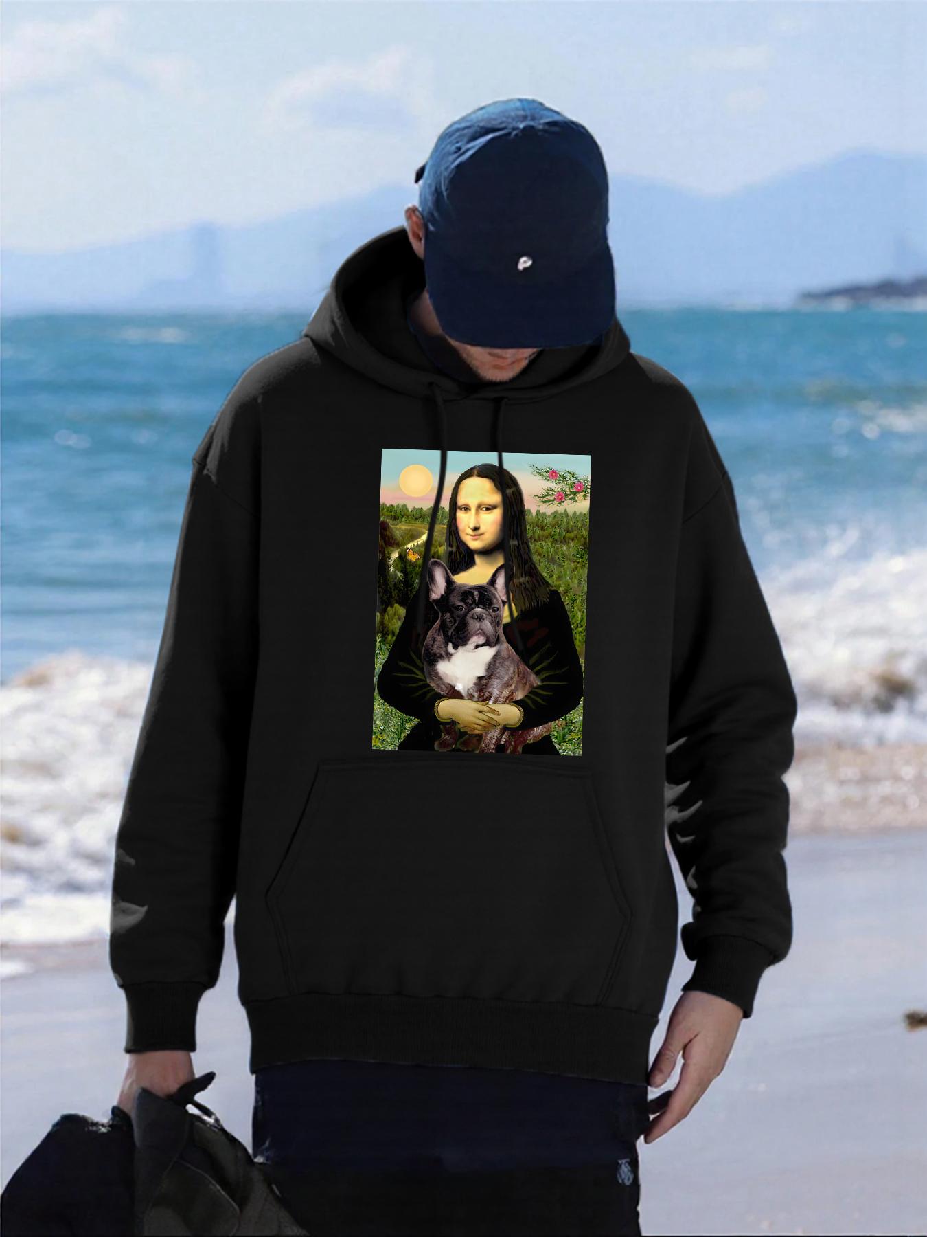 

Oil Painting Of Goddess And Cat Printed Hoodies Men Fashion Loose Hoody Fleece Autumn Pullovers All-Match Pocket Streetwear 3XL