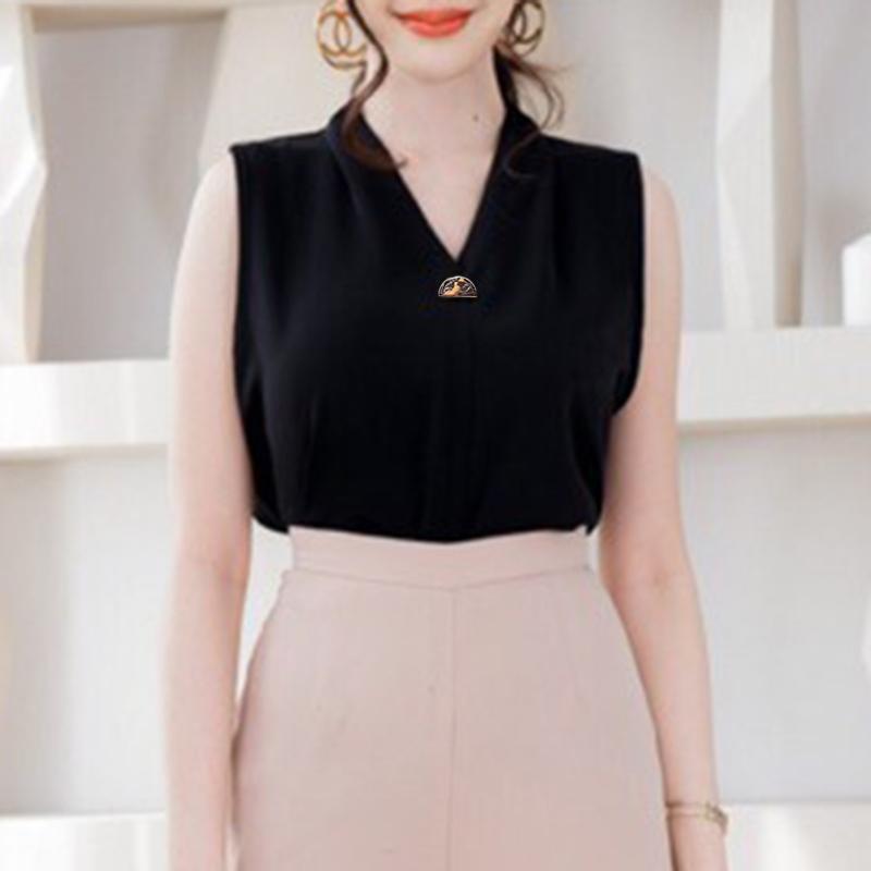 ZANZEA Women Casual V-Neck Solid Color Sleeveless Vest Tops