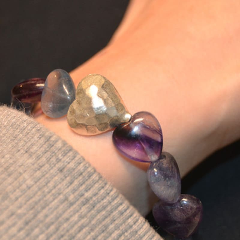 

martha in the garret heart in fluorite Fluorite