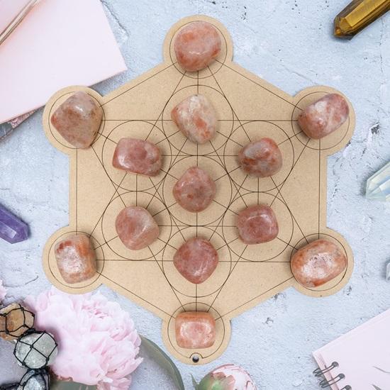 Set of 13 Stones Reiki Chakra Healing Decorative Pebbles Vase Fillers Tumble Stone for Jewellery, Aquarium Stone, Vastu Home Office Decor