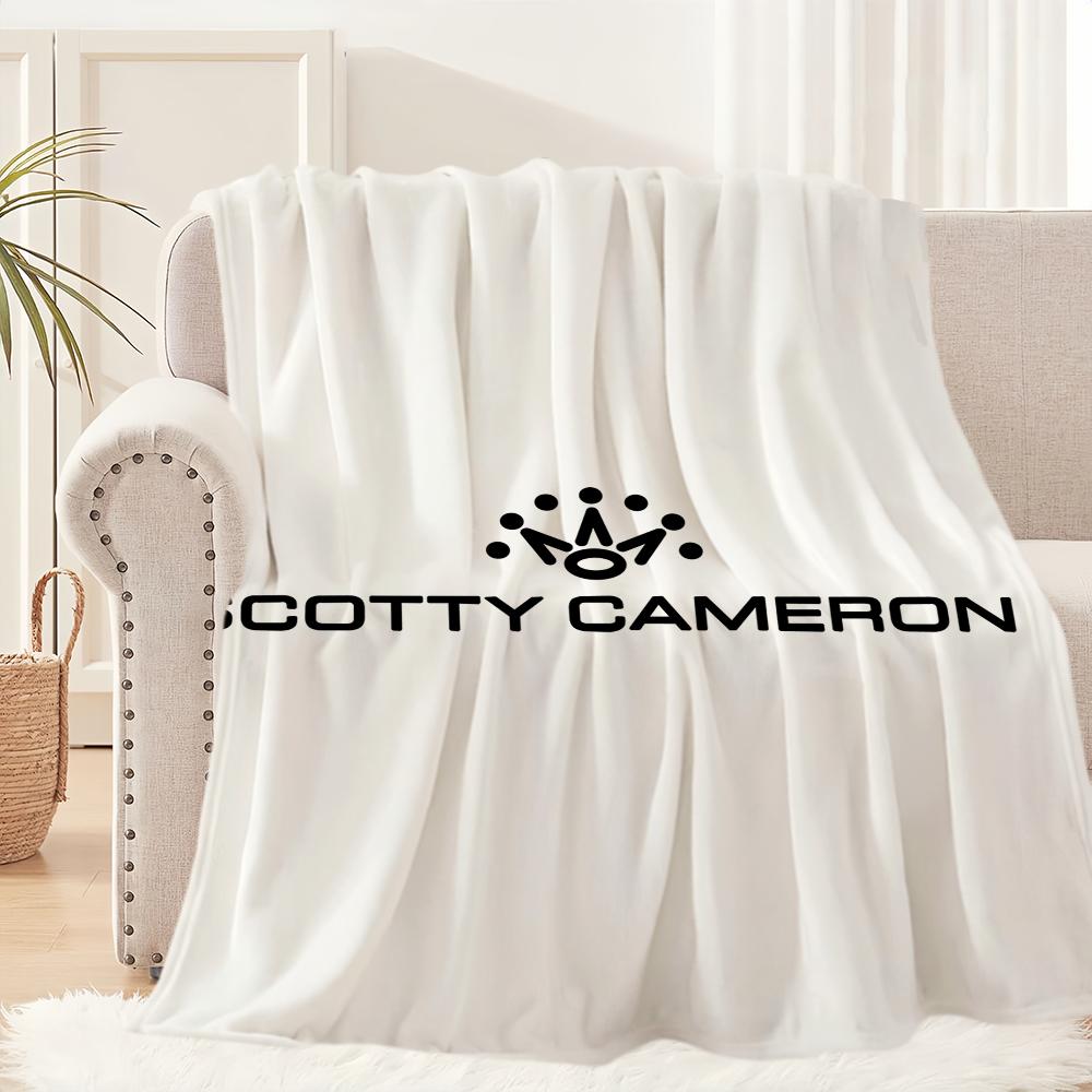 Scotty Cameron Golf Logo Blanket Blanket for Couch Sofa Travel Home Hiking Picni Bed Beding Flannel Blanket Birthday Gift