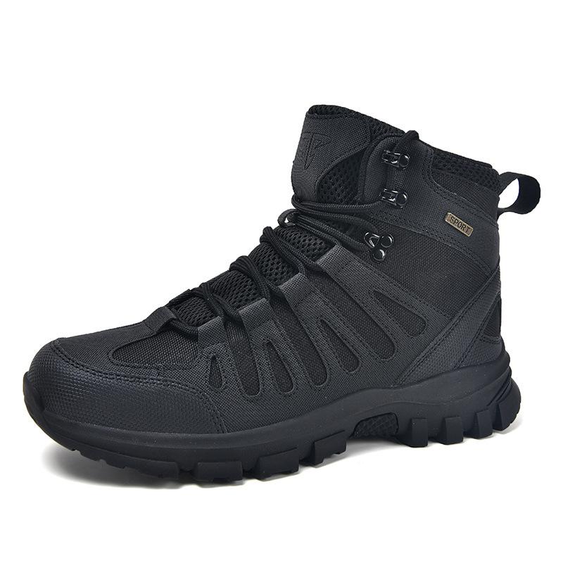 New Men's Medium and Low Top Desert Boots Sports Mountain Camping Outdoor Hiking Shoes Tactical Combat Boots Land Boots