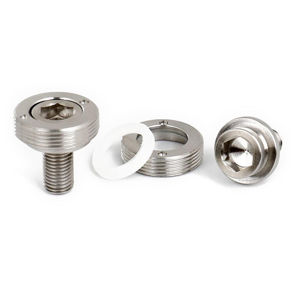 2Pcs 8mm Thread Screws Waterproof Sandproof Bicycles Crank Screws Inner Hexagon Threaded Screws Screw Lock Bike Bolts