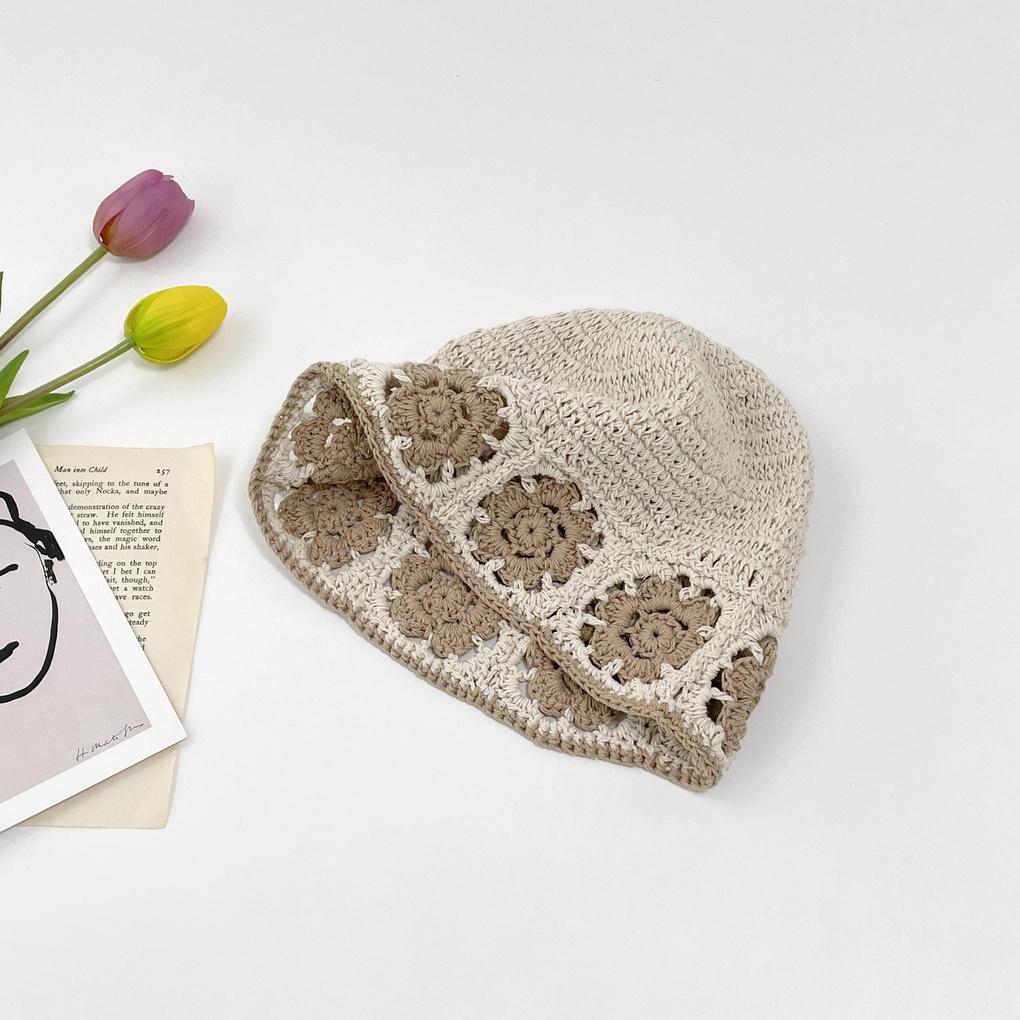 Women's and Men's Daily Floral Knitted Bucket Hat